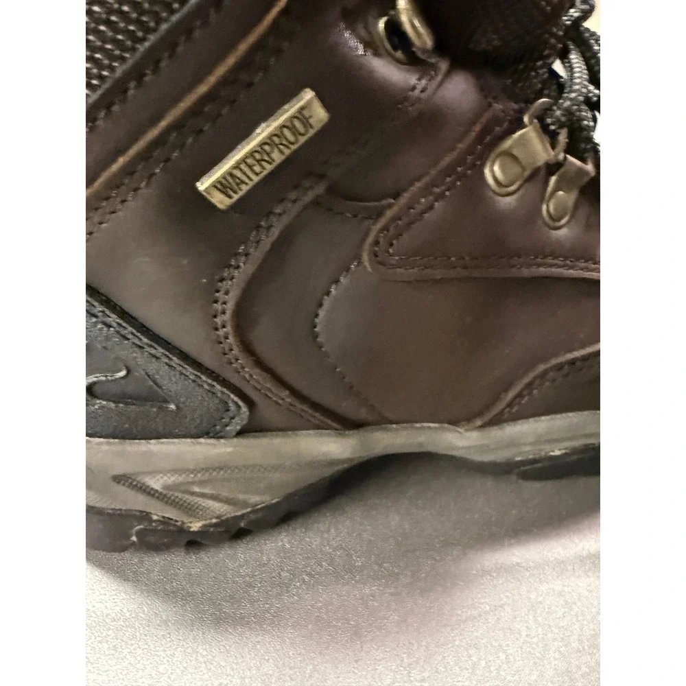 Ozark Trail Mens Waterproof‎ Hiking Boots Brown Leather Upper MNOT43EZ001 Size 7